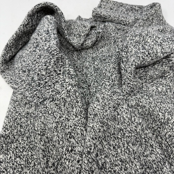 Karen Kane Marled Merino Wool Blend Gray Mock Neck Pullover Sweater Size L Warm - Picture 9 of 11